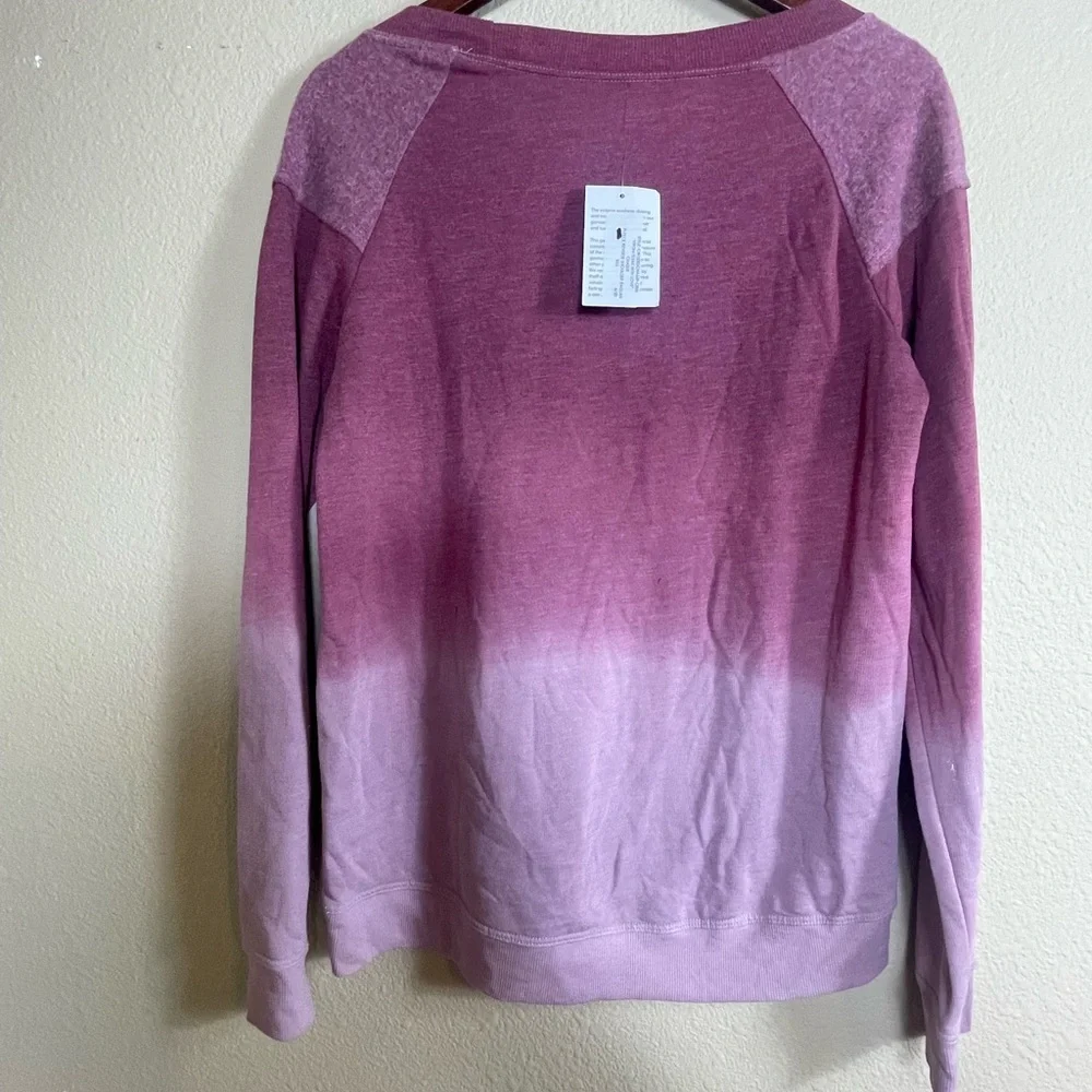 NWT Chaser reverse shoulder raglan sweatshirt size large - Picture 2 of 5